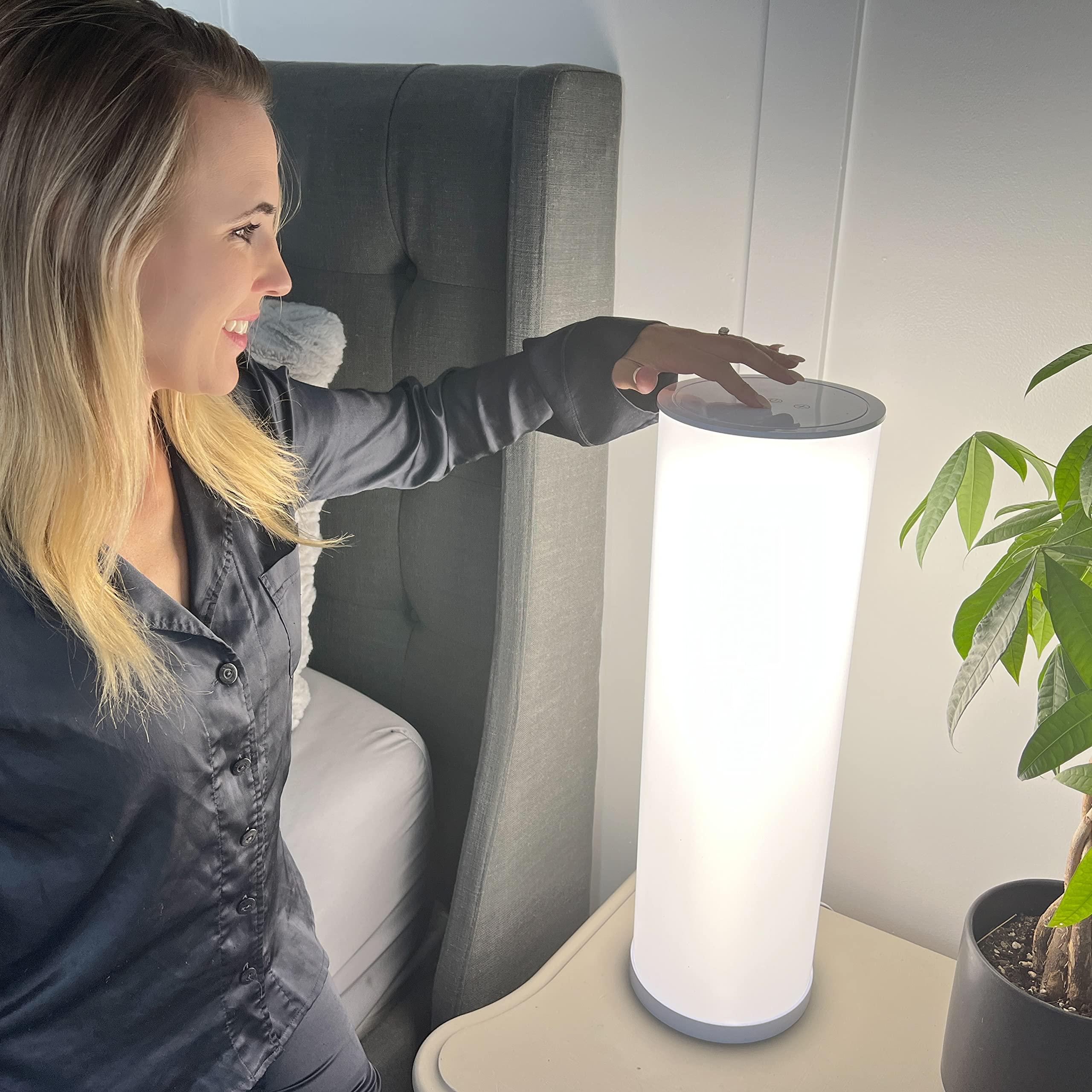 Bright Health Bright Health Light Therapy Lamps, Bundle - 10,000 LUX at 12 Inches - LED Sun Lamp Mood Light and Sunlight Lamp with 360 Degree Light Therapy to Fight Low Energy and Sunlight Deprivation, White