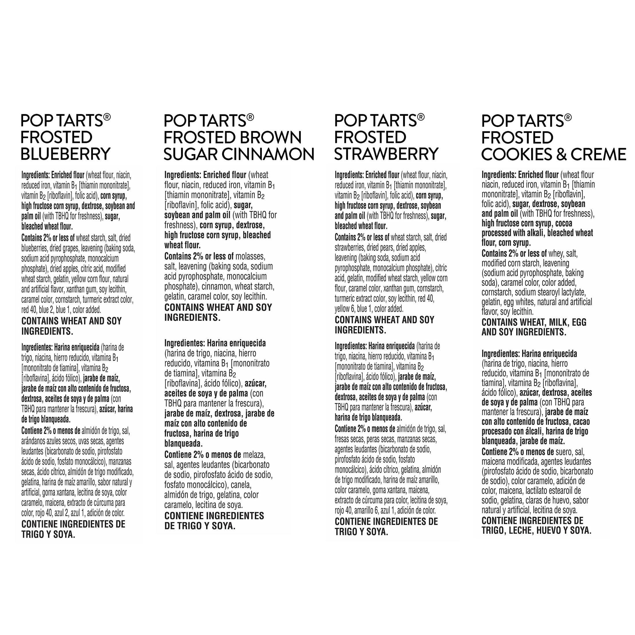 Pop-Tarts Pop-Tarts Toaster Pastries, Breakfast Foods, Kids Snacks, Variety Pack (5 Boxes, 60 Pop-Tarts)