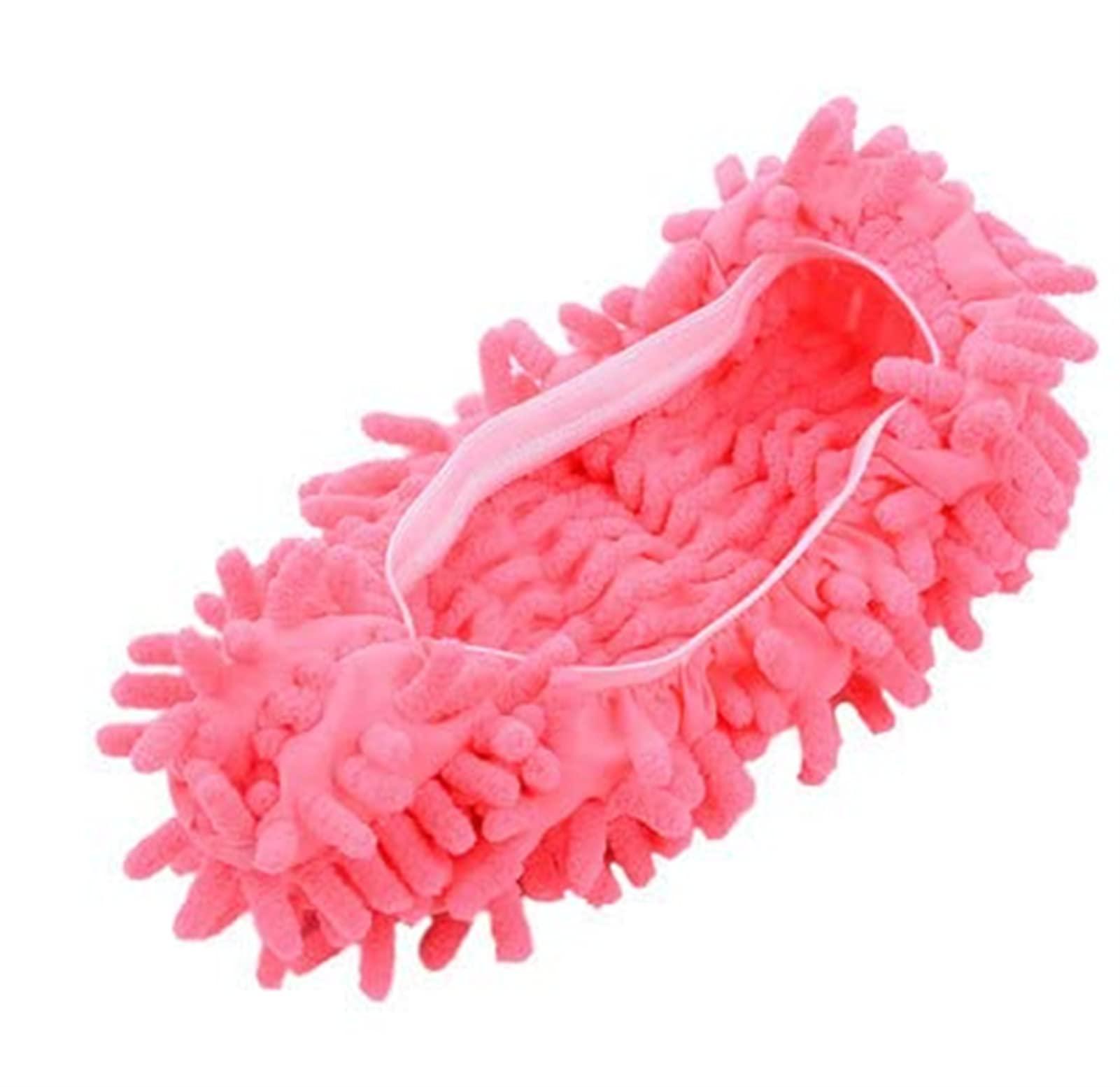 xiaojun xiaojun 3-Pairs Mop Slippers, Microfiber Mop Socks, Lazy Cleaning Shoe Covers for Floor Cleaning,Soft Washable Reusable Microfiber Foot Socks Floor Cleaning Tools Shoe Cover,Pink