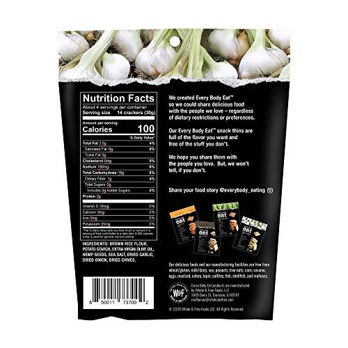 Every Body Eat Every Body Eat Chive & Garlic Snack Thins, Gluten & Dairy Free, Vegan (1 Pack)