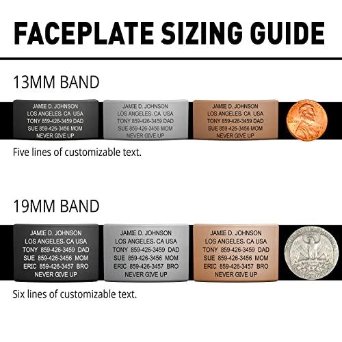 Road ID Road ID Medical Alert Bracelet for Men and Women - Stretchable and Comfy Silicone Bracelets for Identification, Emergency & Medical Information for Athletes & Travelers (13mm Wide)