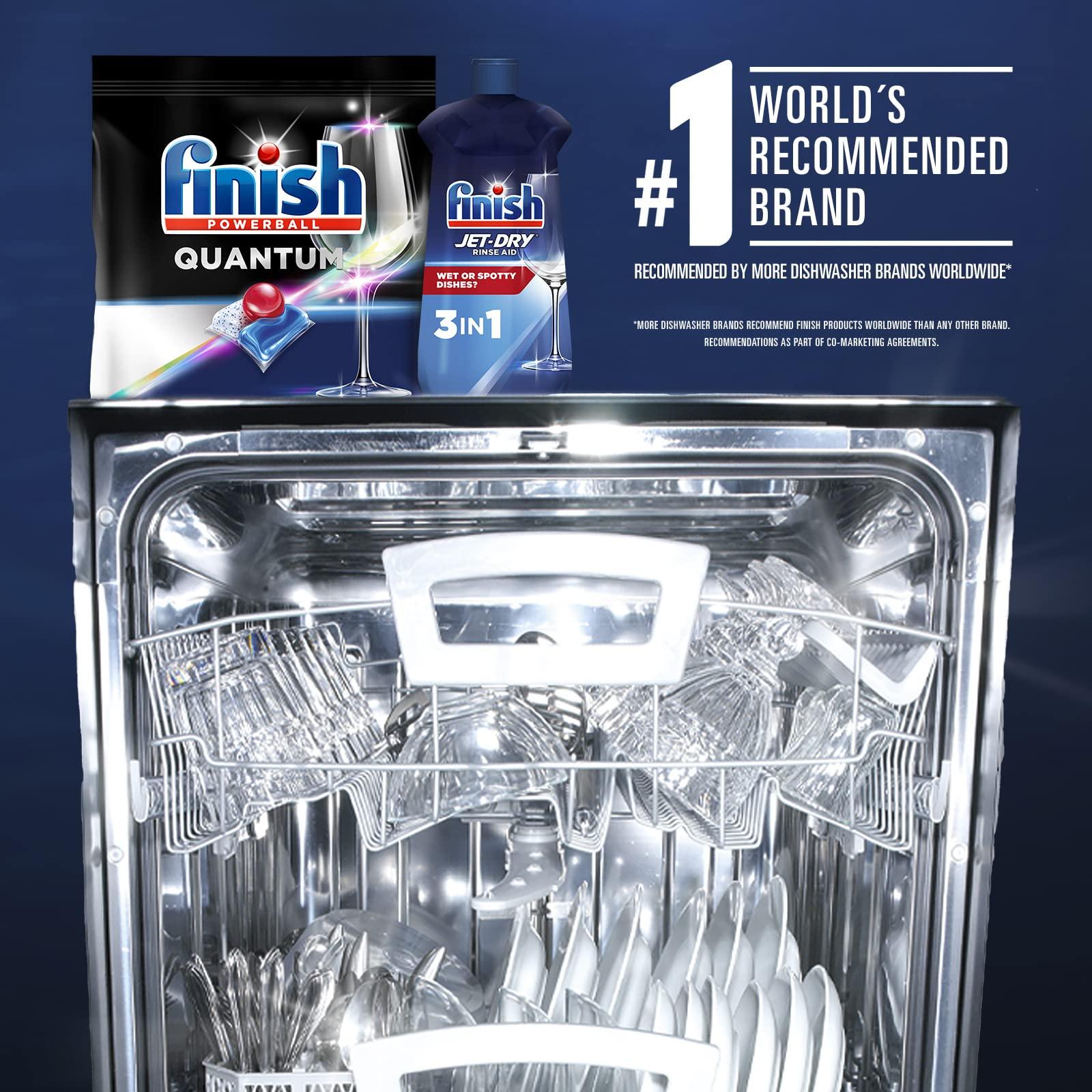 Finish Finish - Quantum - 64ct - Dishwasher Detergent - Powerball - Ultimate Clean & Shine - Dishwashing Tablets - Dish Tabs (Pack of 3)