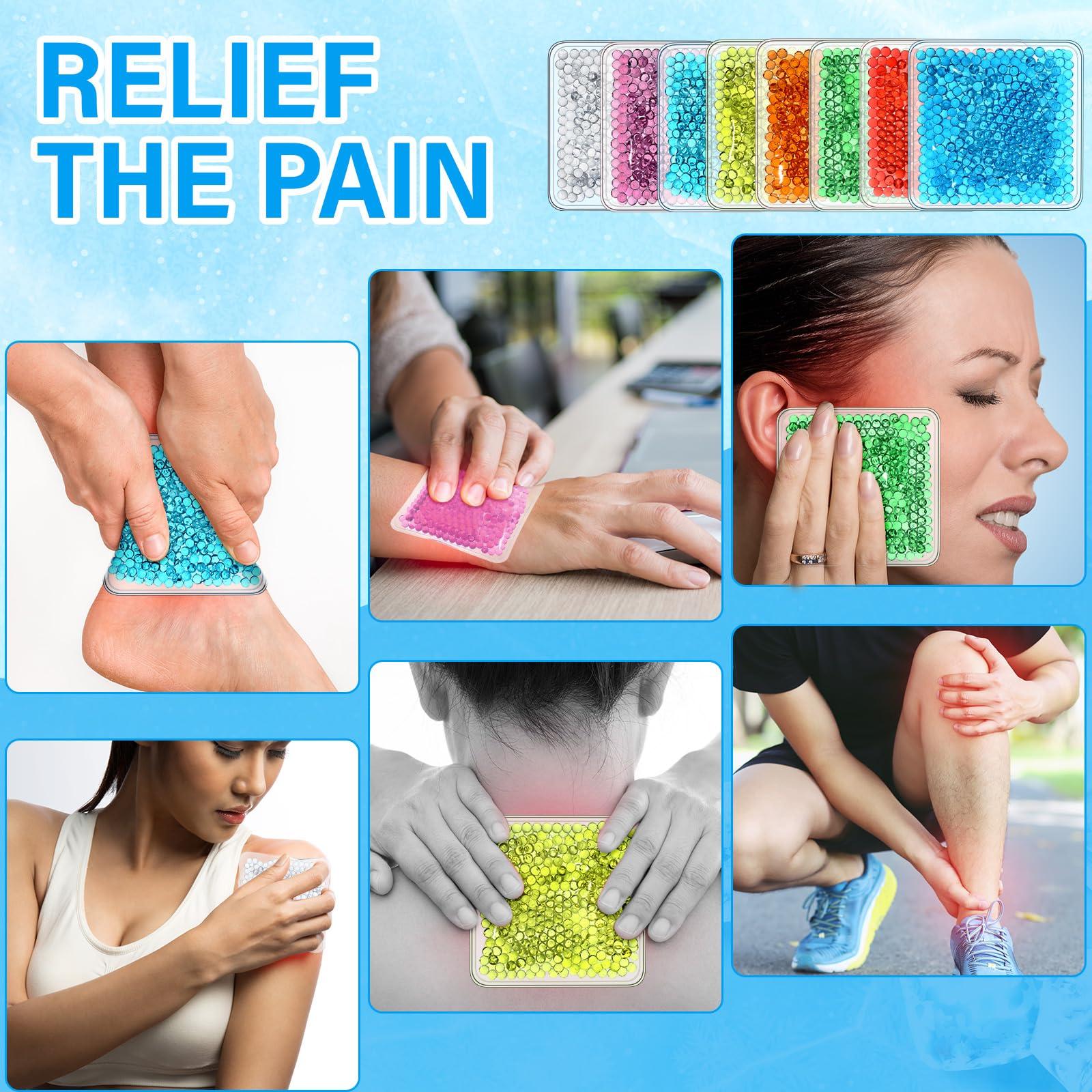 TrelaCo TrelaCo 72 Pack Small Gel Ice Packs Bulk for Injuries, Reusable Soft Cold Packs, Hot and Cold Gel Ice Pack, Mini Boo Boo Ice Packs for Breastfed Injury, Pain Relief, Headache, Tired Eyes