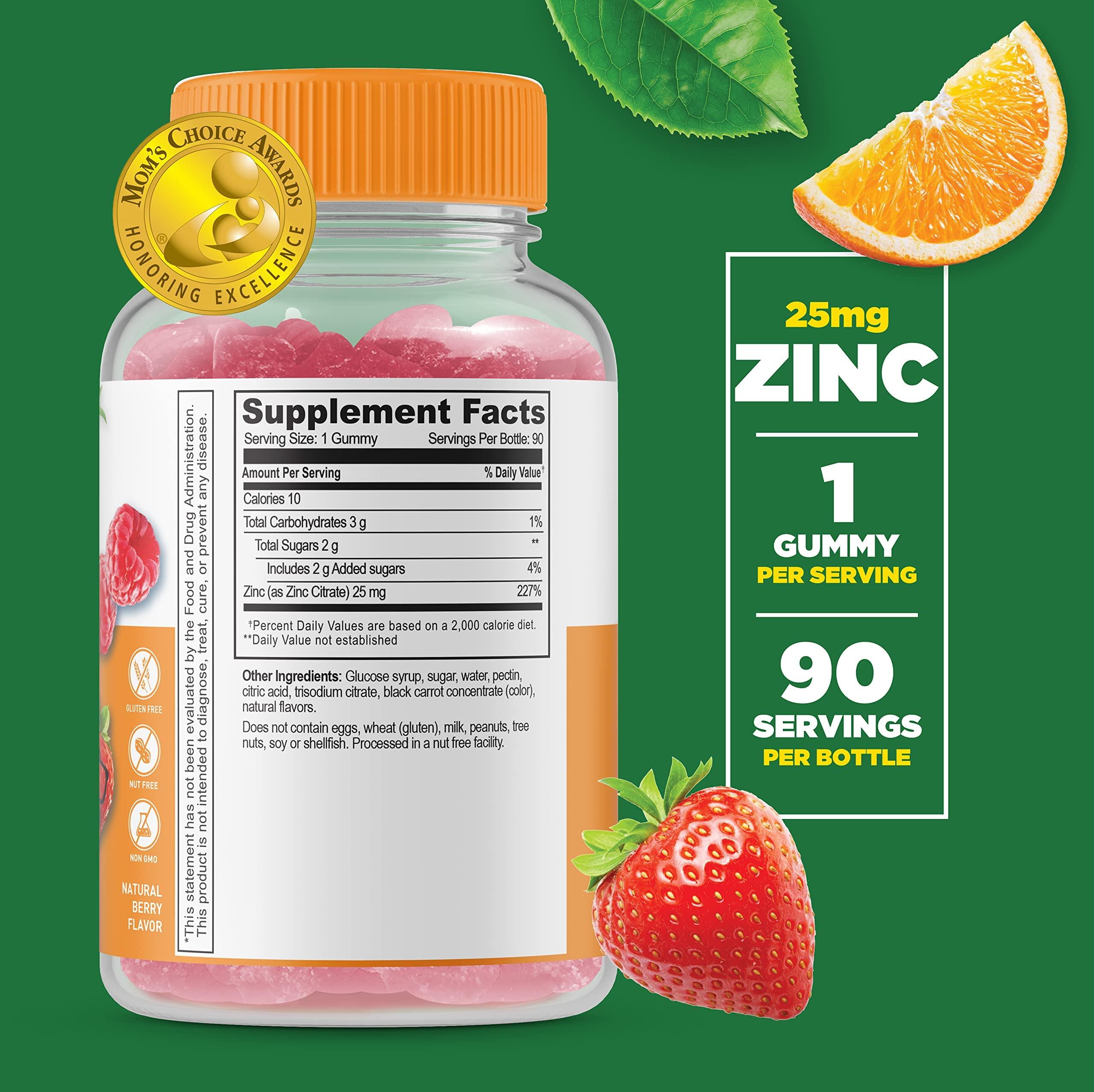 Lifeable Lifeable Iron & Vitamin C Kids + Zinc 25mg Kids, Gummies Bundle - Great Tasting, Vitamin Supplement, Gluten Free, GMO Free, Chewable Gummy
