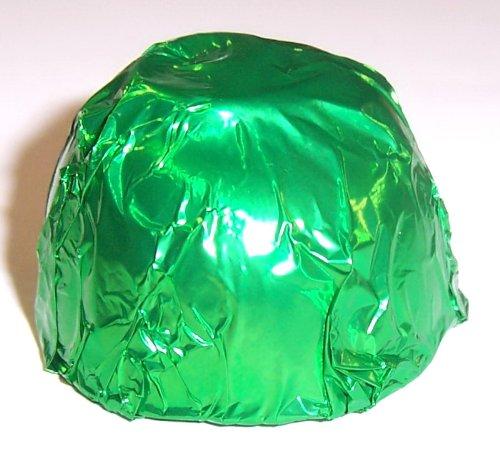 Scott's Cakes Scott's Cakes White Chocolate Peanut Butter Truffle Cream Filling Candies with Yellow Green Foils in a 1 Pound Holly Box