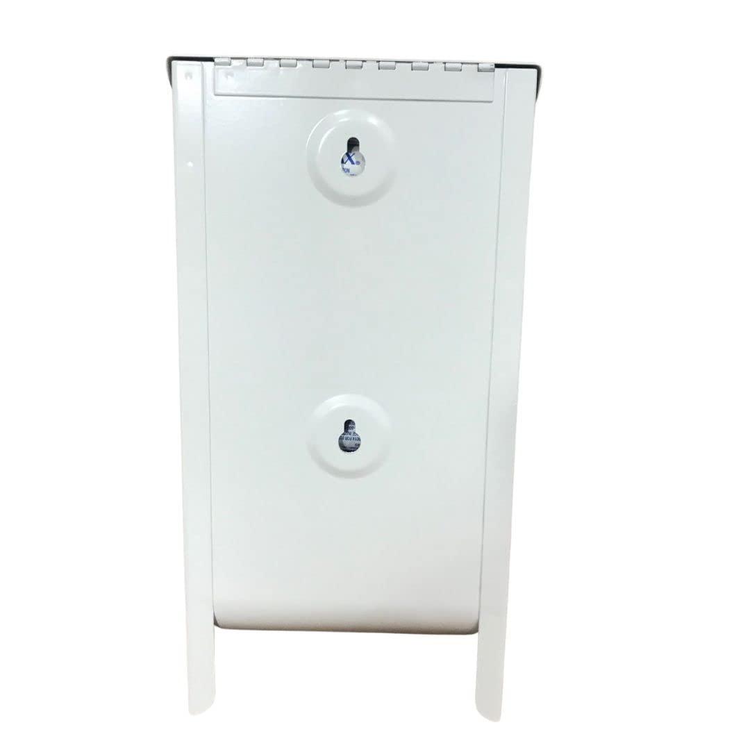 GG Golden Group INTERNATIONAL Tampon and pad Dispenser, Compact, Free Vending, White Steel Restroom Fixture