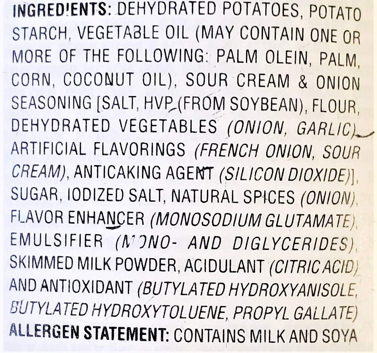 Jack \'n Jill Jack\'n Jill Piattos Sour Cream & Onion Flavored Potato Chips (6 Pack, Total of 18oz)