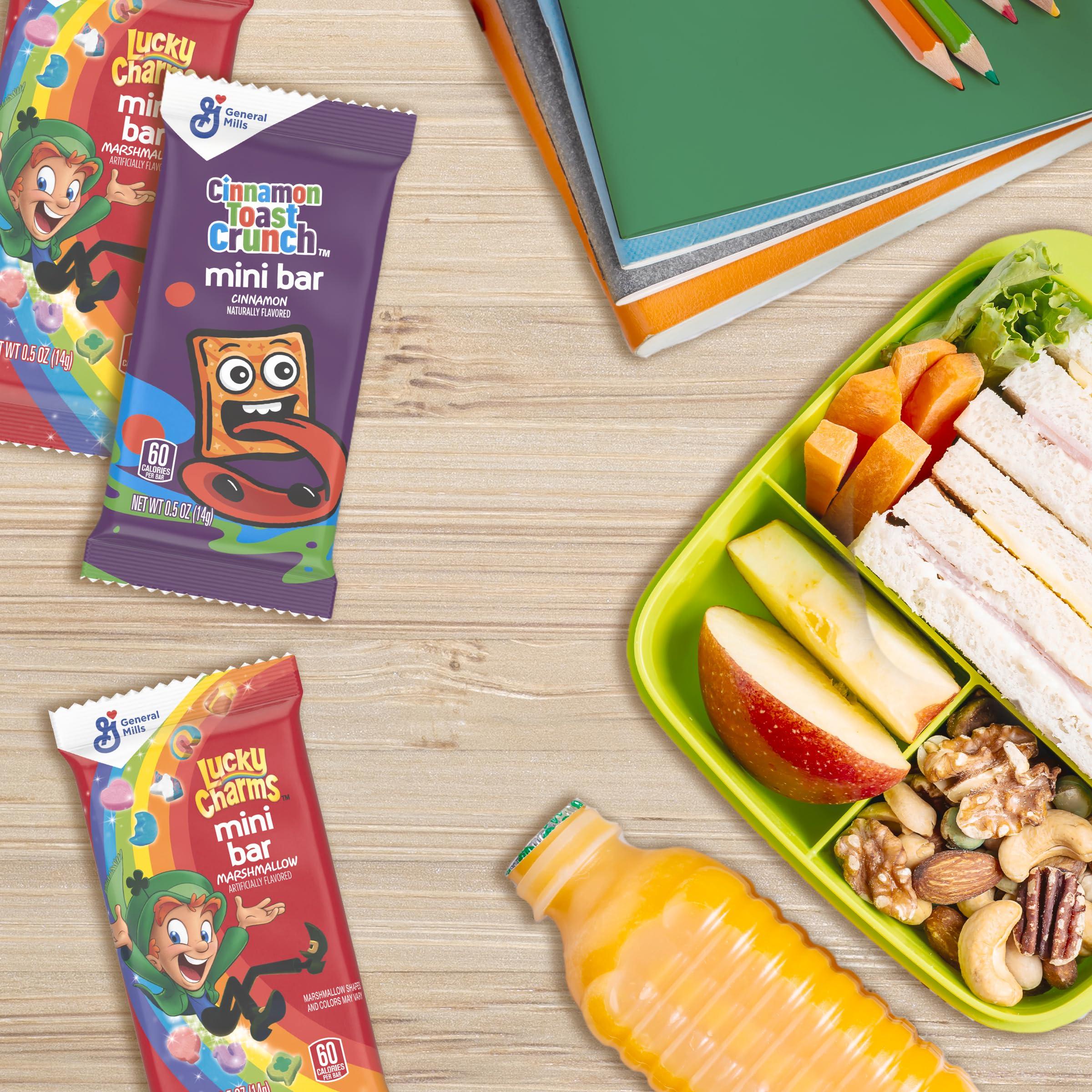 General Mills Lucky Charms and Cinnamon Toast Crunch Mini Cereal Treat Bars Variety Pack, 40 ct, 20 oz