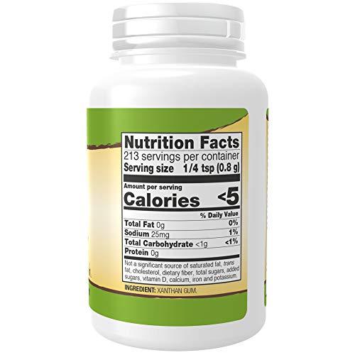 NOW NOW Foods, Xanthan Gum Pure Powder, Kosher and Gluten-Free Natural Thickener, 6-Ounce