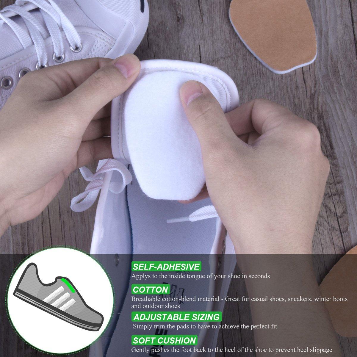 Liams Shoppe Liams Shoppe Unisex Medium Size 3 Pairs of Felt Tongue Cushion Inserts for Shoes