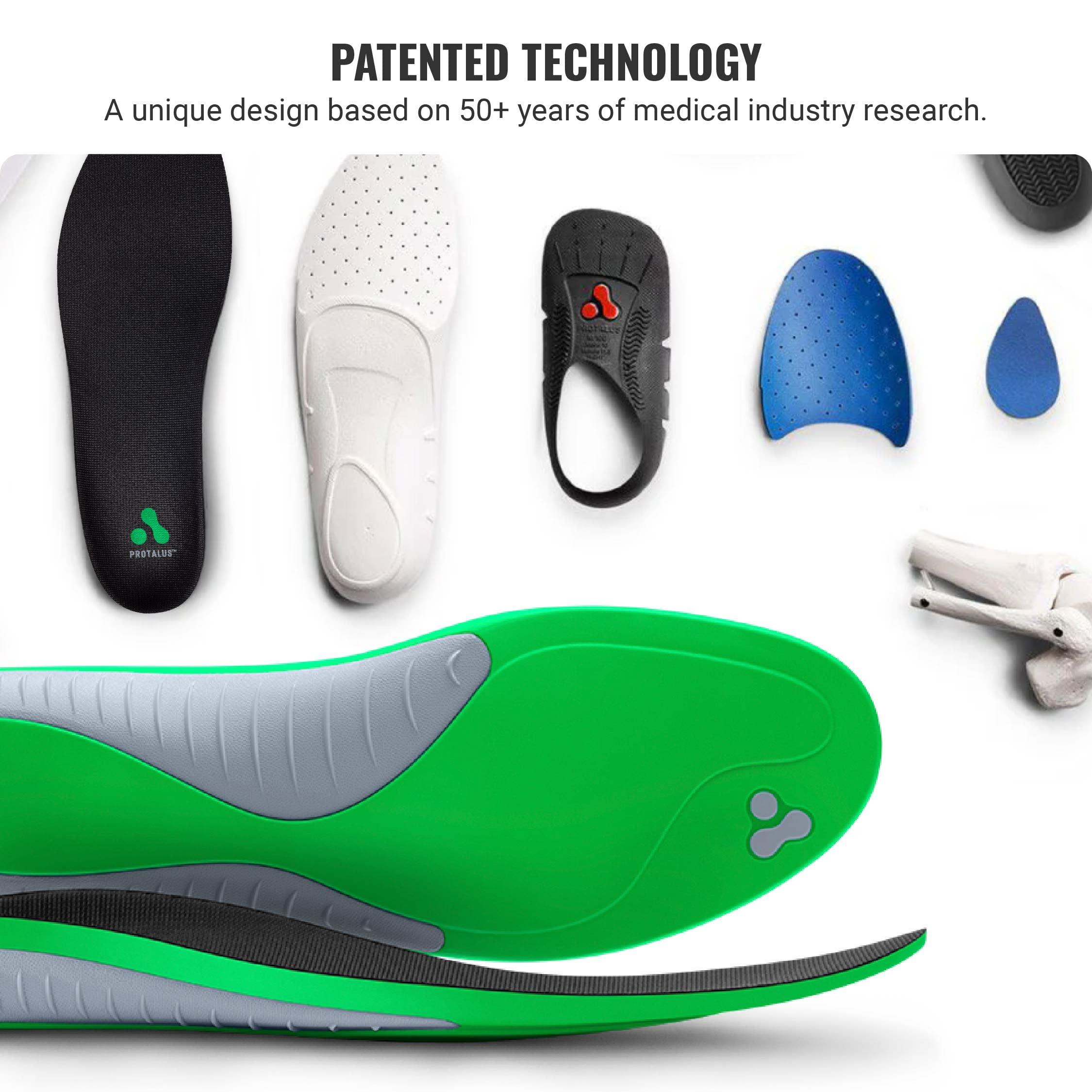 Protalus Protalus T-100 Elite - Patented Stress Relief Replacement Shoe Inserts, Improved Comfort, Relieve Plantar Fasciitis, Anti Fatigue, Alignment Improving Shoe Insoles, Youth\'s 3.5