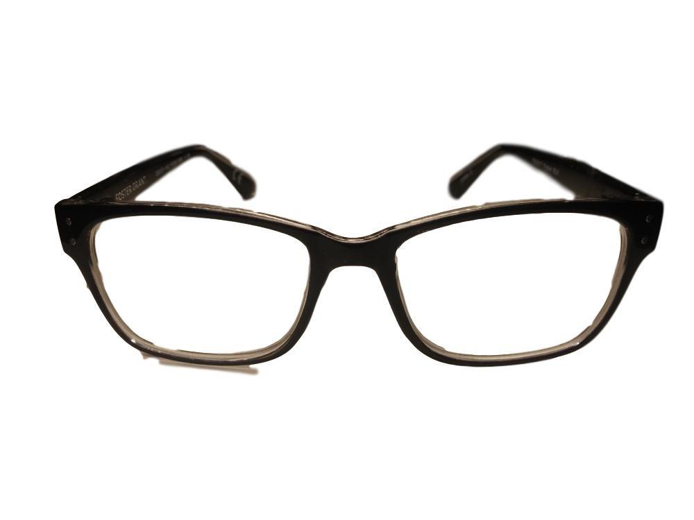 Foster Grant Foster Grant Tristan Mens Black Modern Reading Glasses w/Case +2.00 Free Hard CASE + Microfiber Cloth