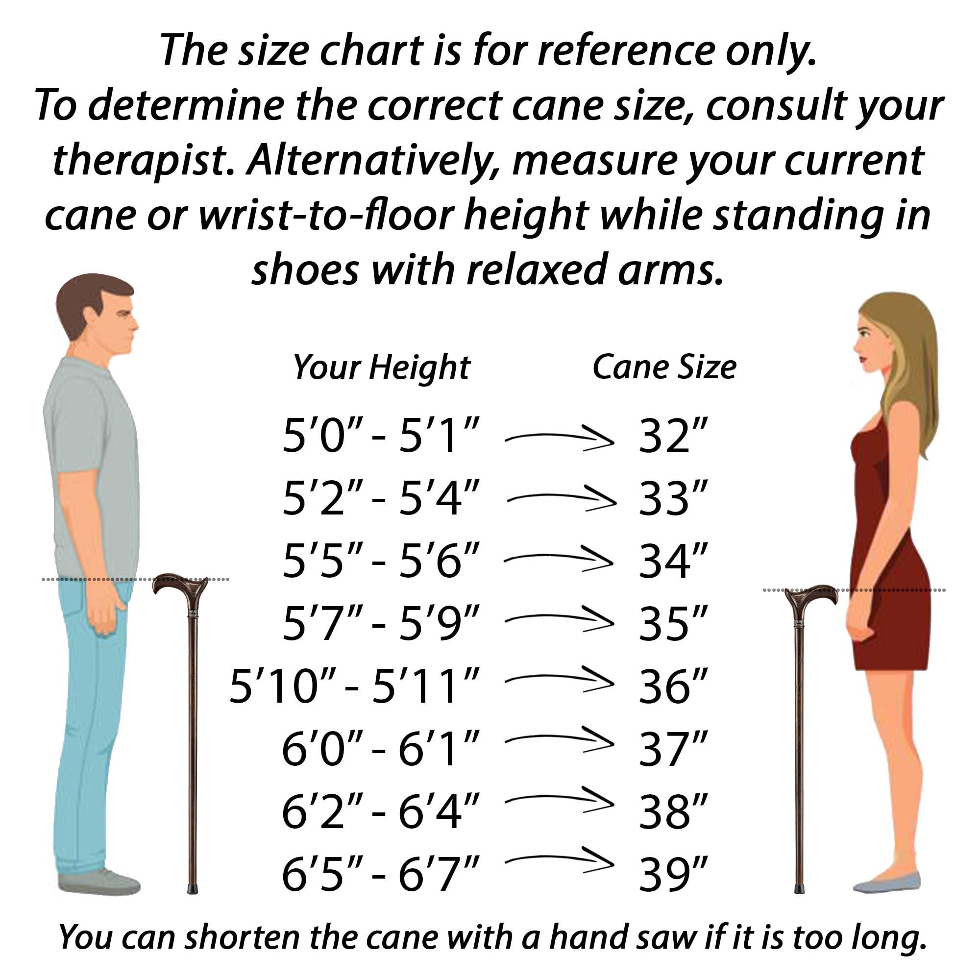 Asterom Asterom Walking Cane - Handmade, Ergonomic, Canes for Men - Wooden Walking Sticks for Seniors, Unique, Cool (Walnut, 39 Inches)