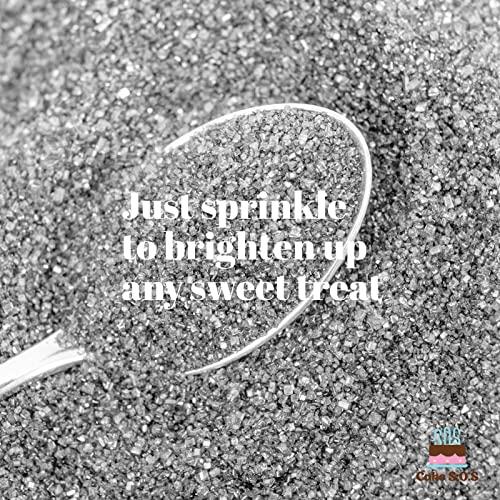Cake S.O.S. Sanding Sugar Silver 16 Oz