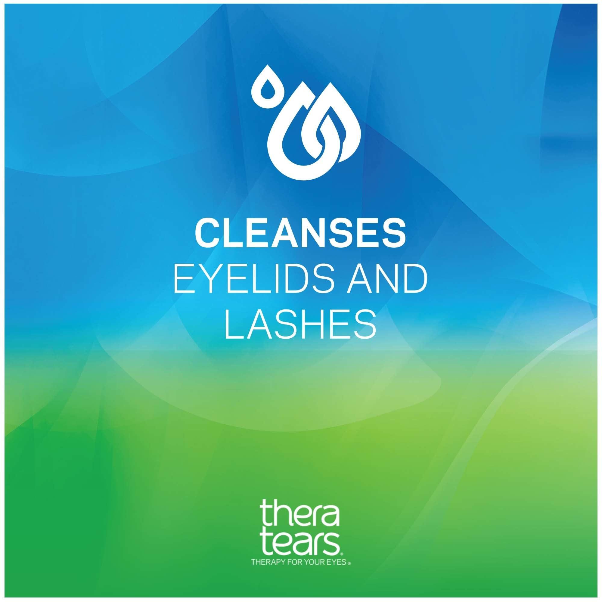 TheraTears Thera Tears Steralid Antimicrobial Eyelid Cleanser and Stye Eye Therapy Reusable Warming Compress