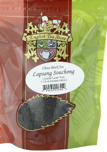 English Tea Store English Tea Store Loose Leaf, Lapsang Souchong China Black Tea Pouches, 4 Ounce