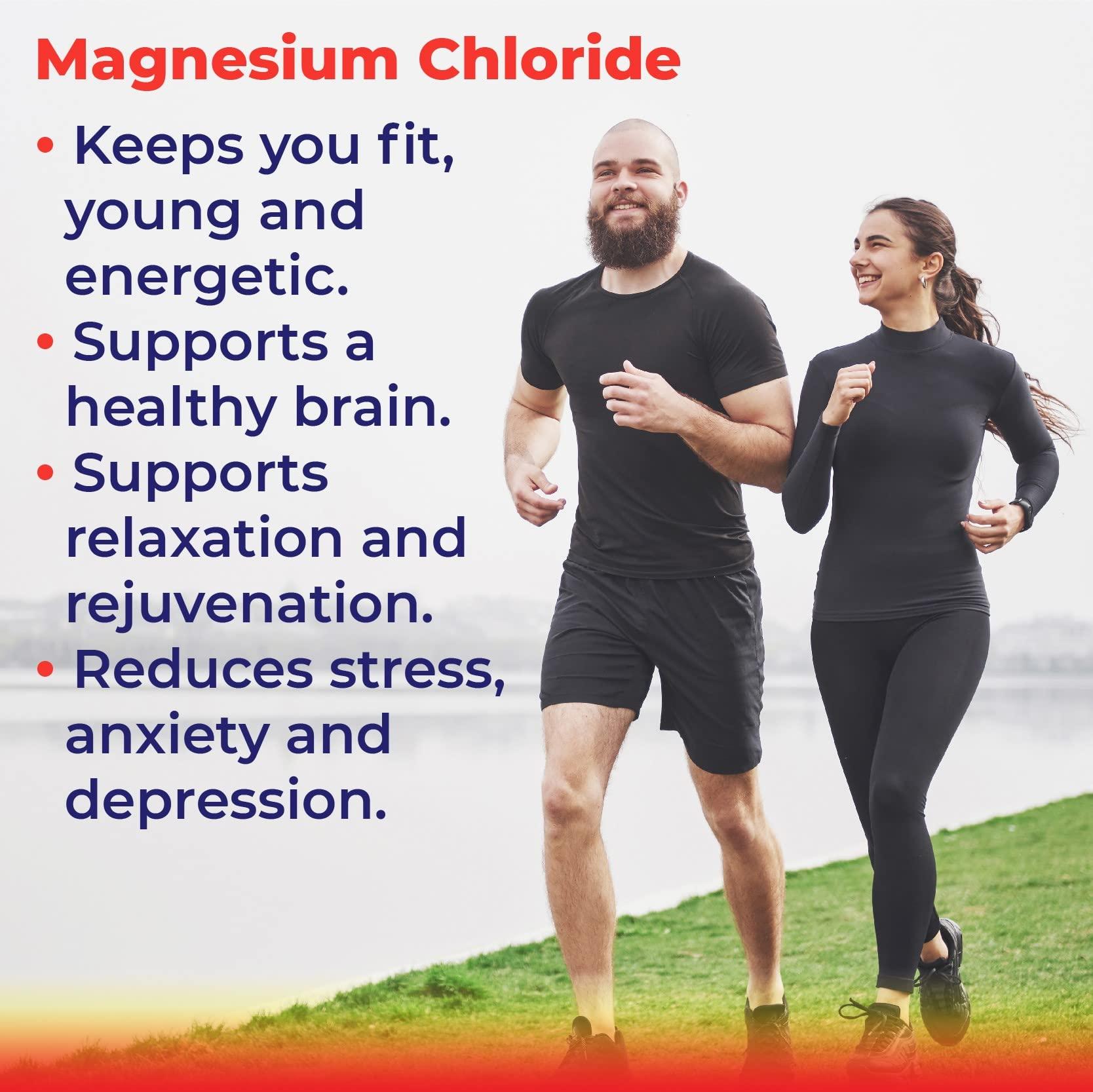 Cloru-Mag Plus Magnesium Chloride Tablets - Cloru-Mag Plus - Dietary Supplement - Pack of 6 Bottles - Cloruro de Magnesio