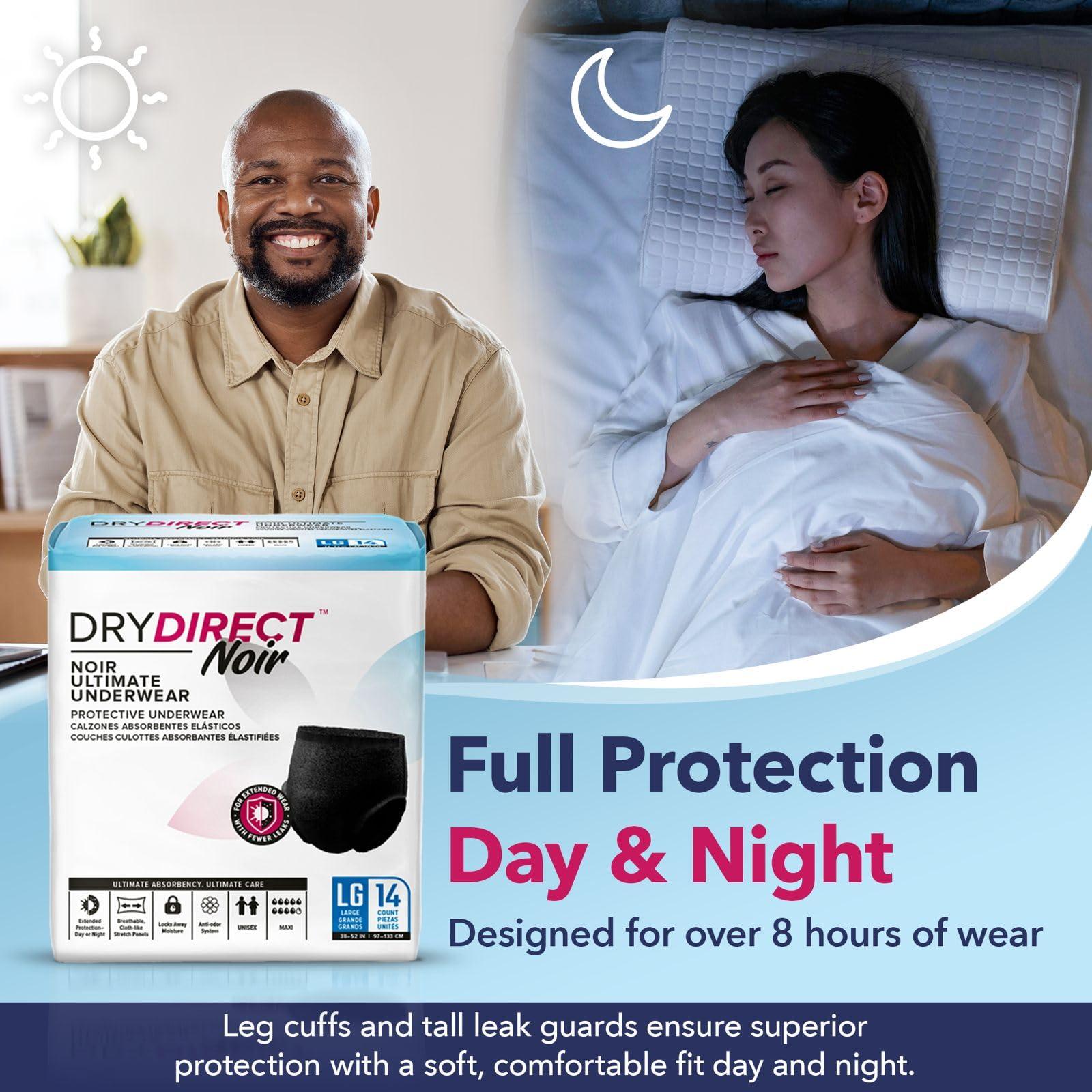 DRY DIRECT Dry Direct Noir Ultimate Protective Underwear (Small - Pack of 14) by Parentgiving