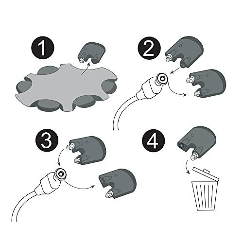 SOROYA 30-Pcs 1mm Oticon Prowax Minifit Wax Guard Filters Cleaning Tool Accessories Hearing Aid Wax Guard Filters for Oticon, Phonak, Widex, Unitron and Resound Hear Clear Hearing aid Filters