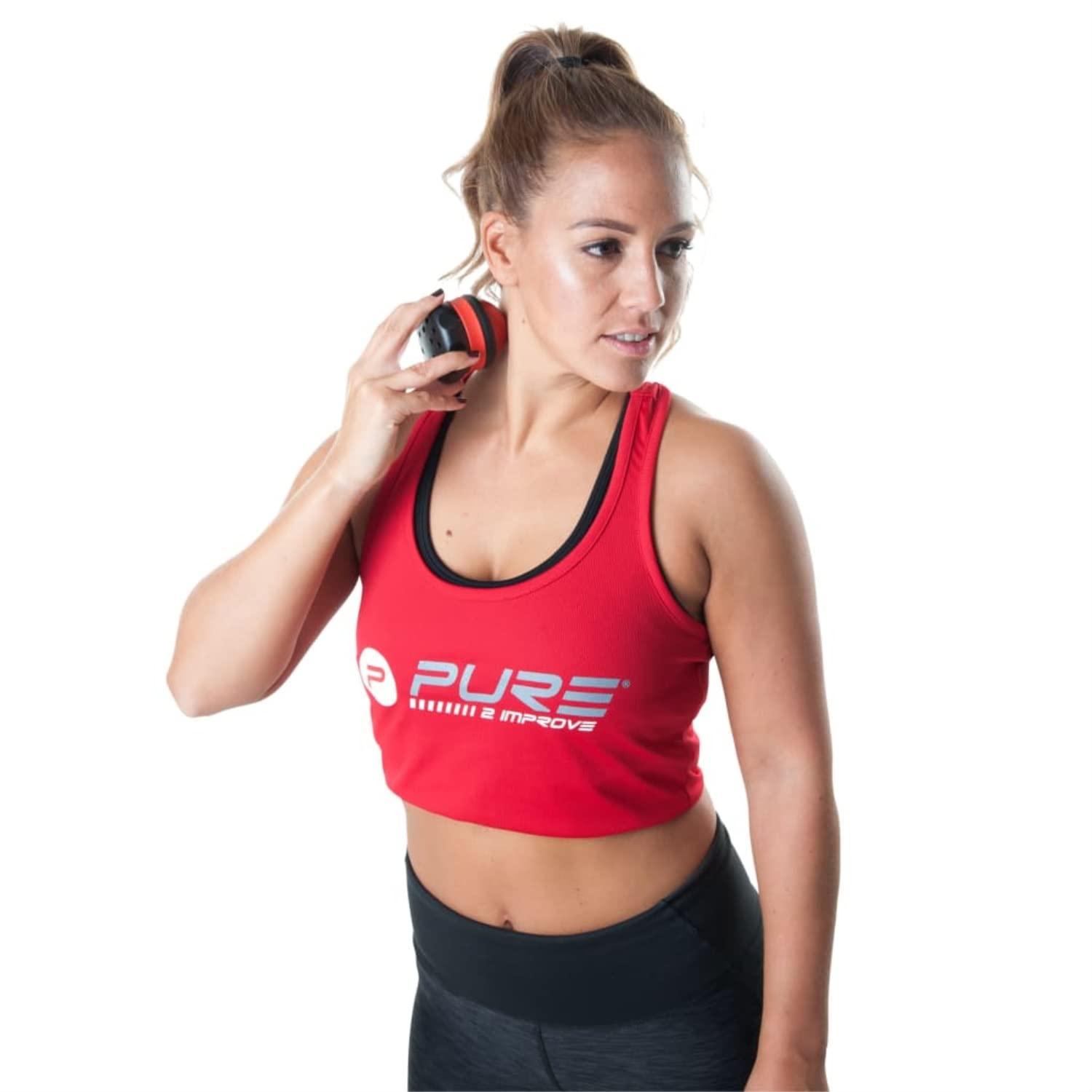 Pure2Improve Pure2Improve Unisex Adult Massage Relax Ball - Black/Red, One Size