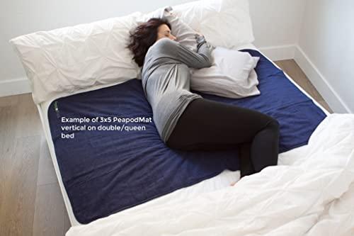 PeapodMats PeapodMats Bedwetting & Incontinence Waterproof Bed Mat - Reusable Underpad. Secure Placement & Breathable. Washable. Enviro Friendly 3x5 (Sand) Mattress Protector & Pee Pad for Kids & Adults