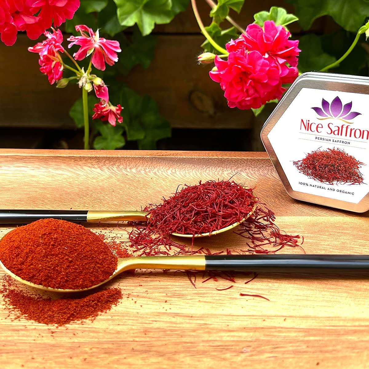Nice Saffron Nice Saffron Premium Organic Saffron Powder Deep Red (5 Grams)