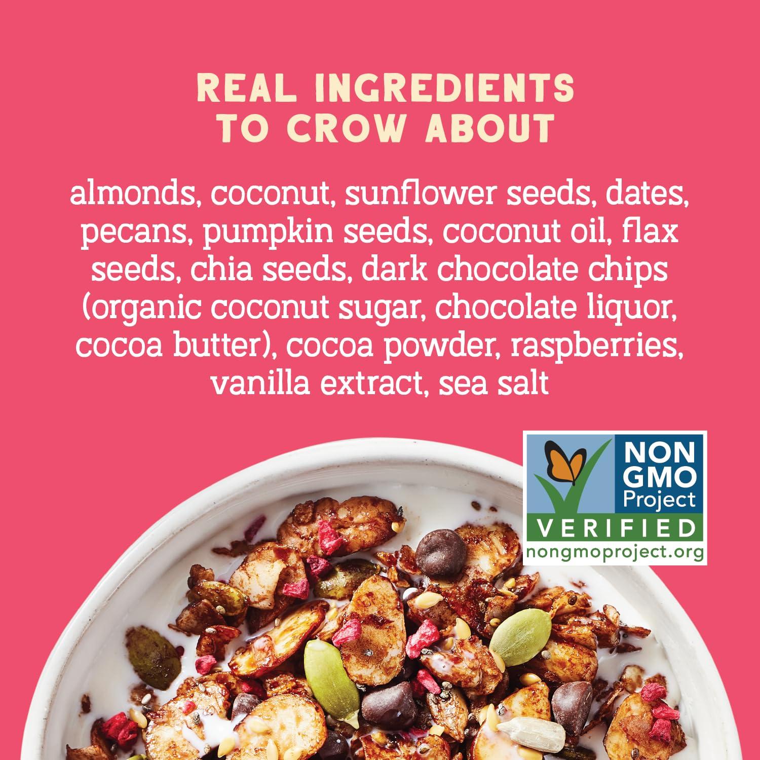 Seven Sundays Seven Sundays Nut Granola Cereal, Day Dream Dark Chocolate Raspberry, 20 Oz Bag, Grain & Gluten Free, 4g Protein, 5g Net Carbs, Keto Friendly