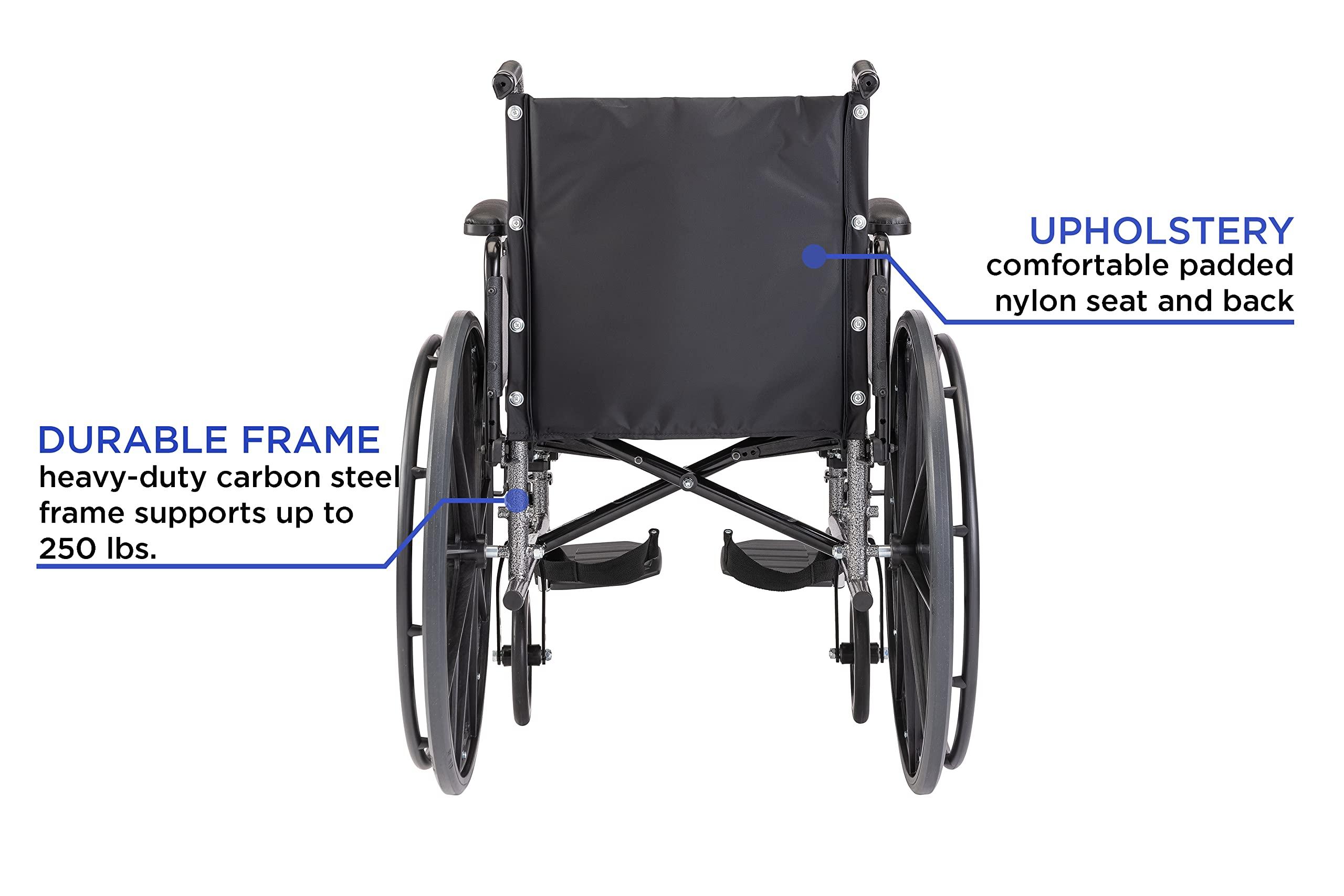 Invacare Invacare Tracer SX5 Wheelchair for Adults | Everyday Folding | 18 Inch Seat | Legrests & Full Arms