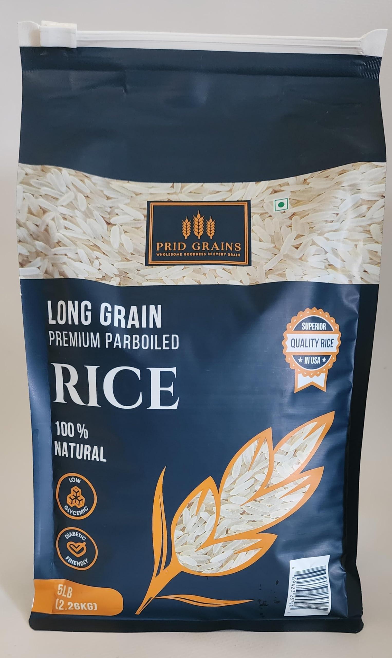 Prid Grains Prid Grains Premium Parboiled Rice, 5 lb Bag, Medium