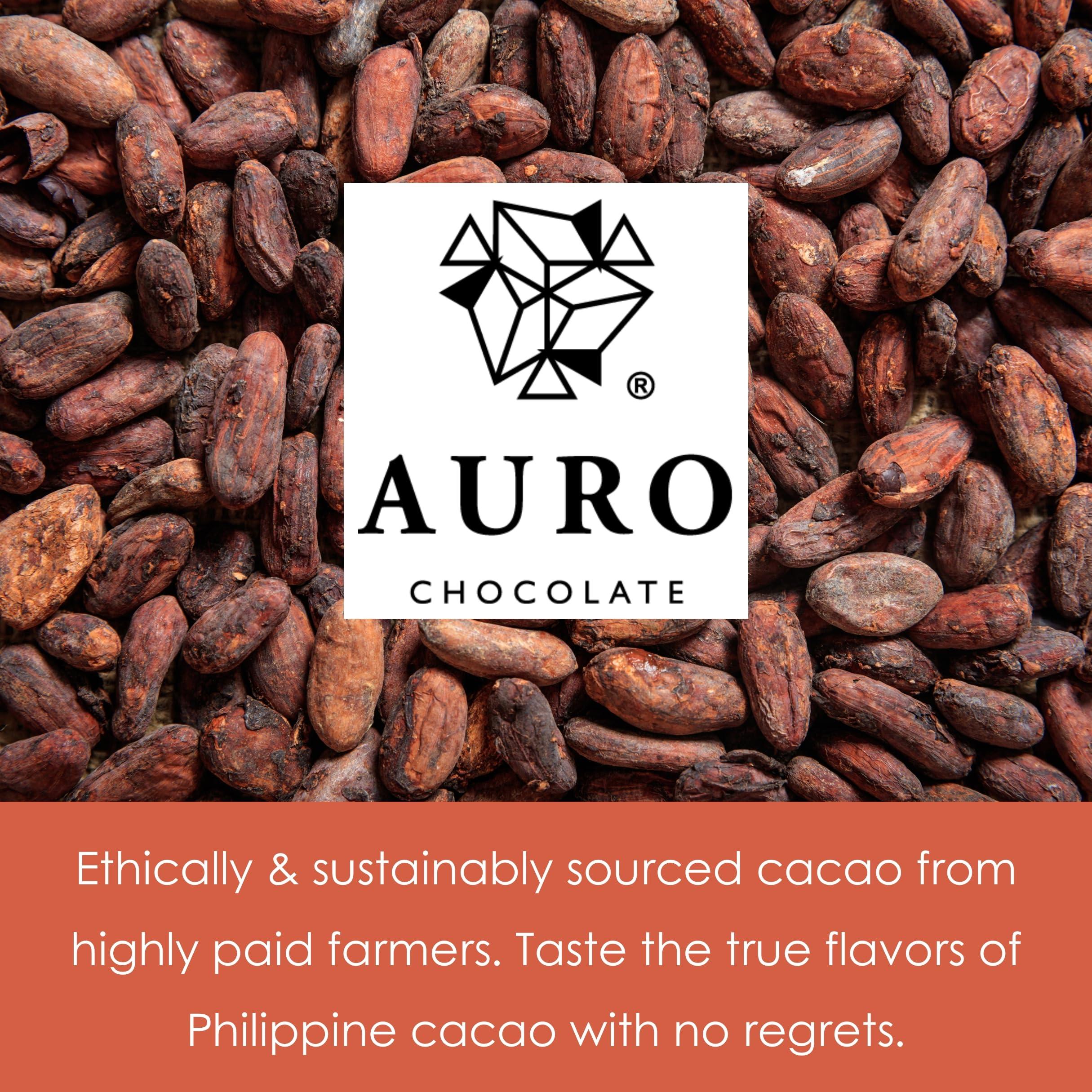 Auro Chocolate Auro - Filipino Chocolate Bundles (Dark Chocolate 64%, 3 Pack)