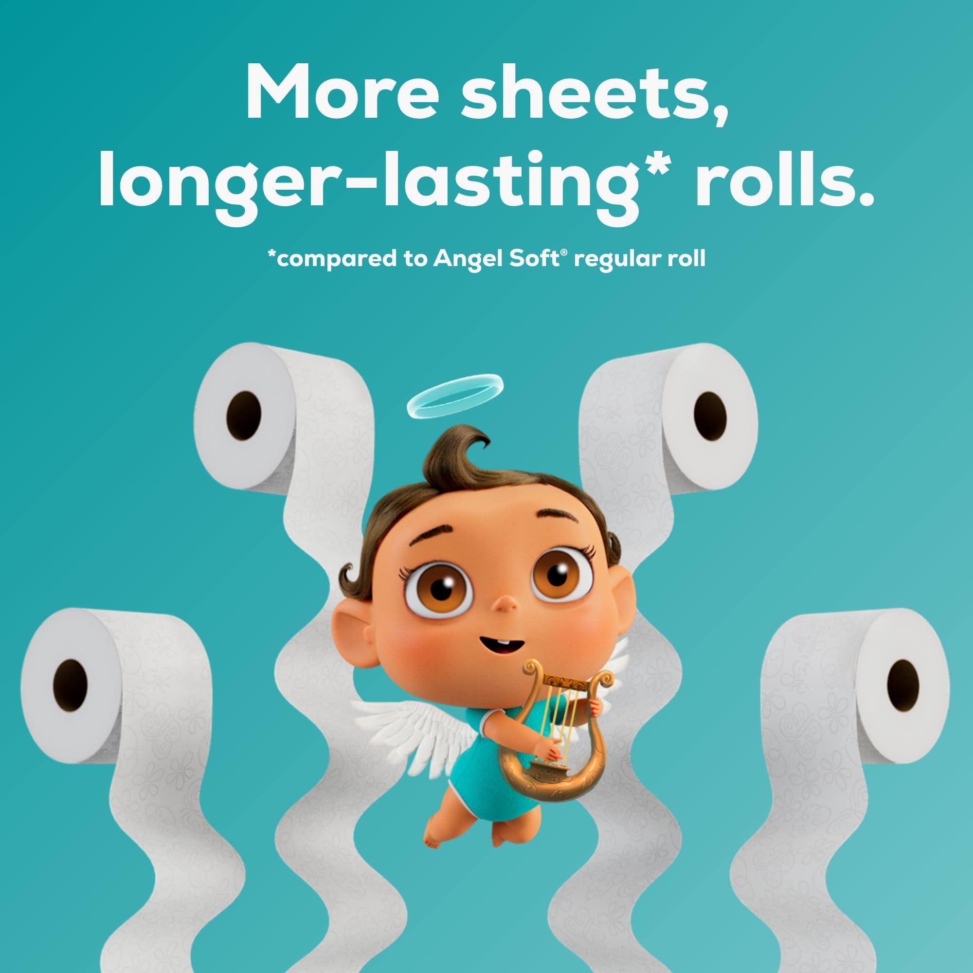 Angel Soft Angel Soft Ultra Toilet Paper, 6 Mega Rolls = 24 Regular Rolls, 2 Ply Toilet Tissue