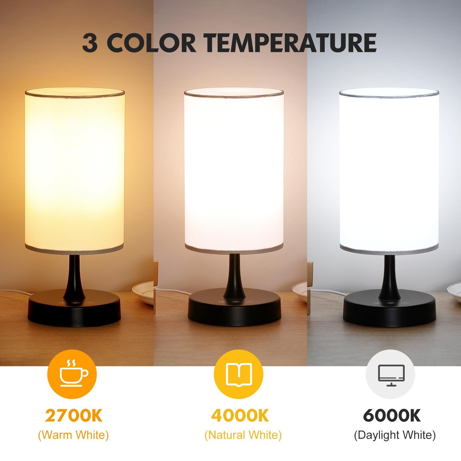 Caromolly Caromolly Light Therapy Lamp, 10000 Lux Light with Remote Control, 3 Color Temperature & 4 Brightness Level & Timer, Daylight Lamp for Home, Office, Decoration(Black Base White Shade)