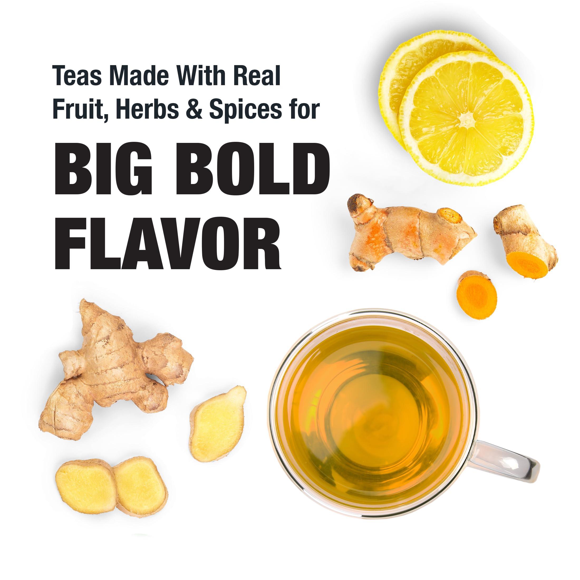 Tiesta Tea Tiesta Tea - Lemon Ginger Turmeric | Lemon Ginger Herbal Tea | Premium Loose Leaf Tea Blend | Non Caffeinated Herbal Tea | Make Hot or Iced Tea & Brews Up to 50 Cups - 5 Ounce Refillable Tin