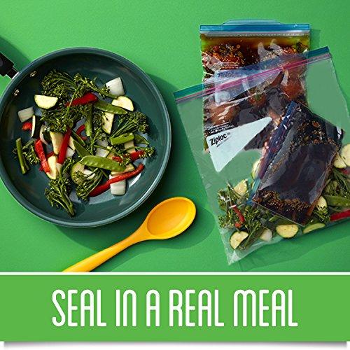 Ziploc Ziploc Quart Food Storage Freezer Bags, Grip 'n Seal Technology for Easier Grip, Open, and Close, 38 Count, Pack of 3 (114 Total Bags)