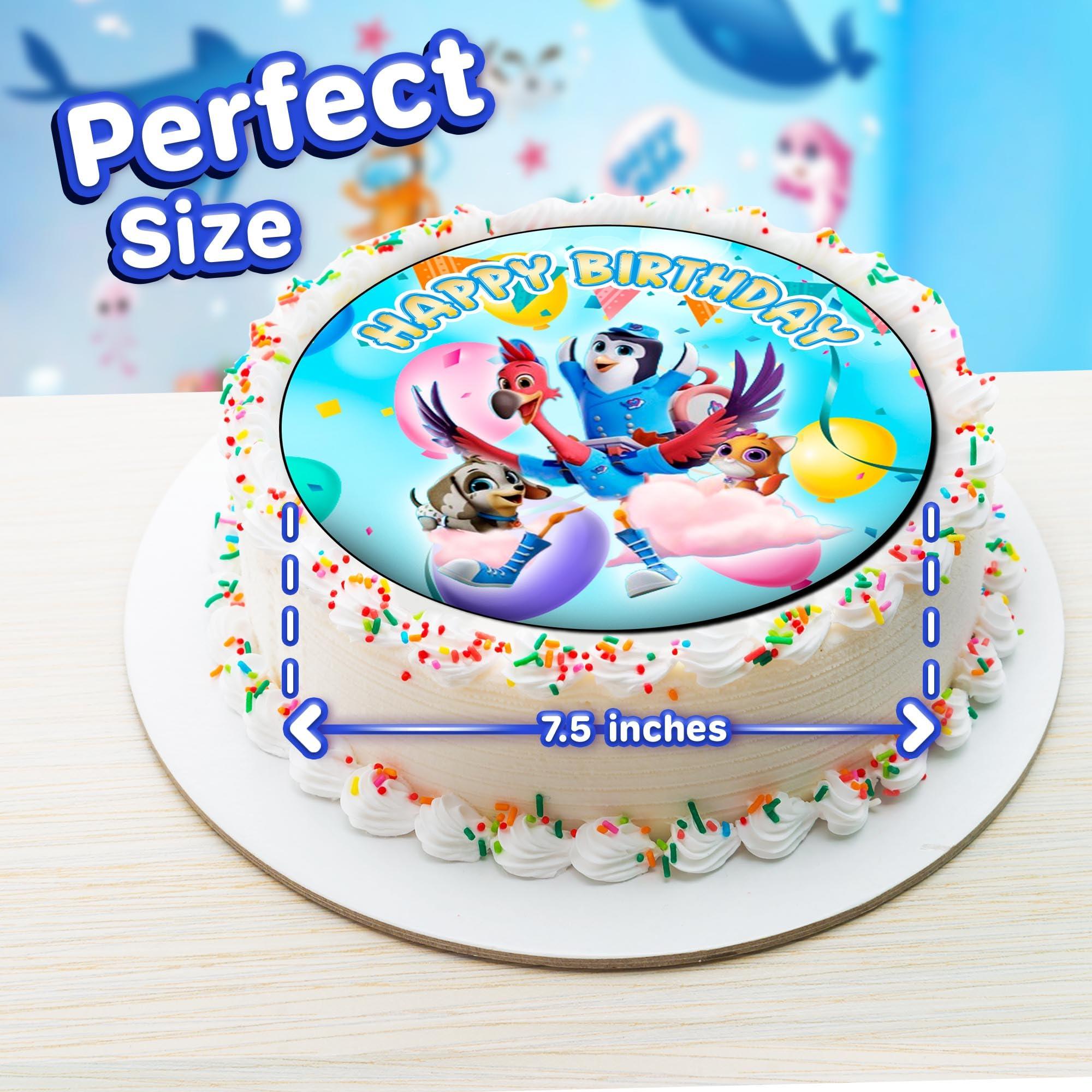 ENDLESS CHOICES 7.5x Inch Edible Cake Toppers Tots Themed Birthday Party Collection of Edible Cake Decorations