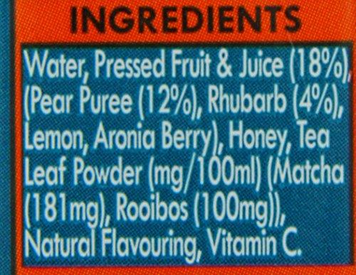 GroceryLand VIVID MATCHA Matcha Pear Rhubarb Tea, 330 ML