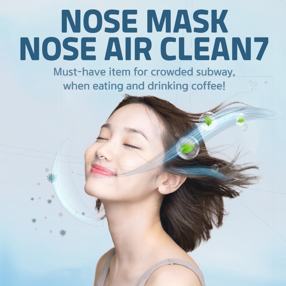 Nose Mask Nose Air Clean Nose Mask Nose Air Clean 7 Nose Filter Reusable Breathable Nasal Plugs Air Filtration for Dust, Pollution, Block Cold Air (High-end Type, 3EA, Small)