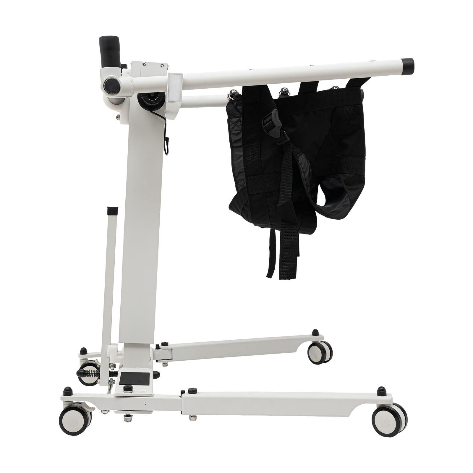 Sallurmose Electric Patient Lift Transfer Chair,Adjustable Portable Patient Lift for Homem,Foldable Patient Lift Aid,Shower Transfer Chair for Seniors/Handicap,Can Be Placed in The Trunk of The Car-Max Load 286.