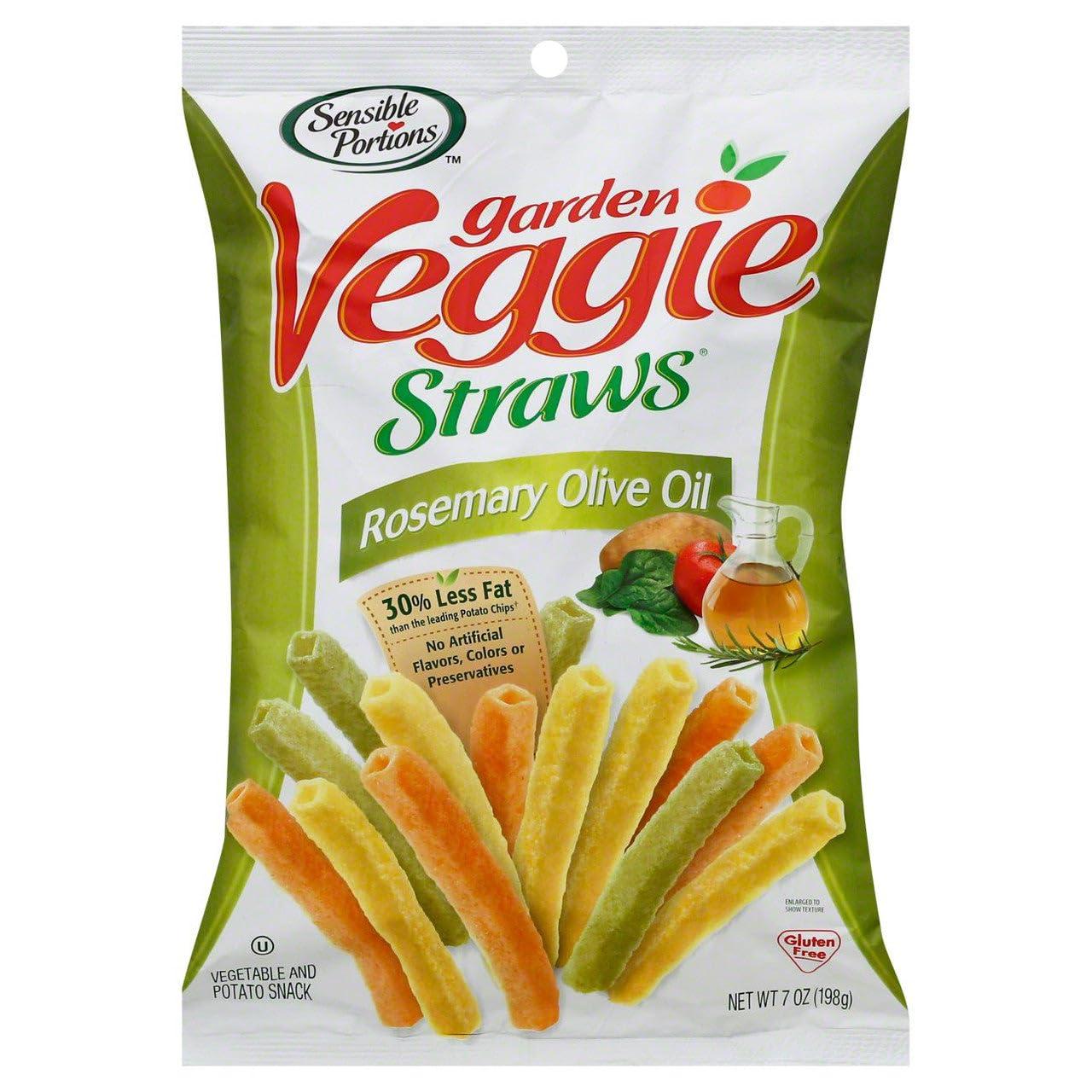 Sensible Portions Sensible Portions Veggie Straws, Rosemary & Olive Oil, 120g/4.2 oz. {Imported from Canada}
