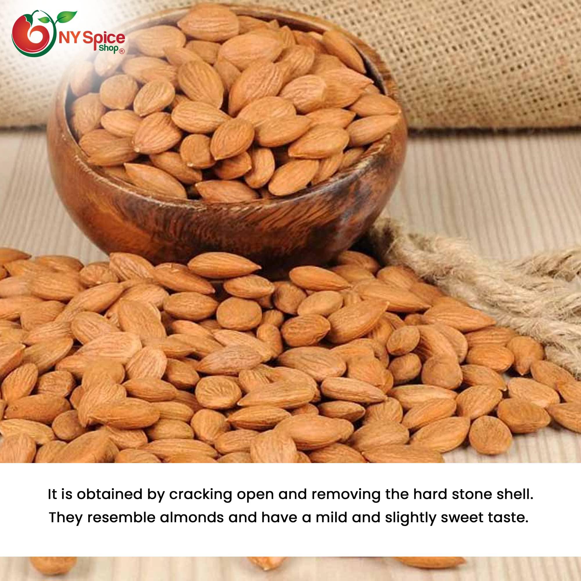 NY SPICE SHOP NY SPICE SHOP Sweet Raw Apricot Seed - 1 (Pound) Sweet Apricot Kernels - Apricot Seeds - Sunfood Apricot Kernels - Seed Apricot - Apricot Seeds Raw - Apricot Kernals – Great source of Vitamin