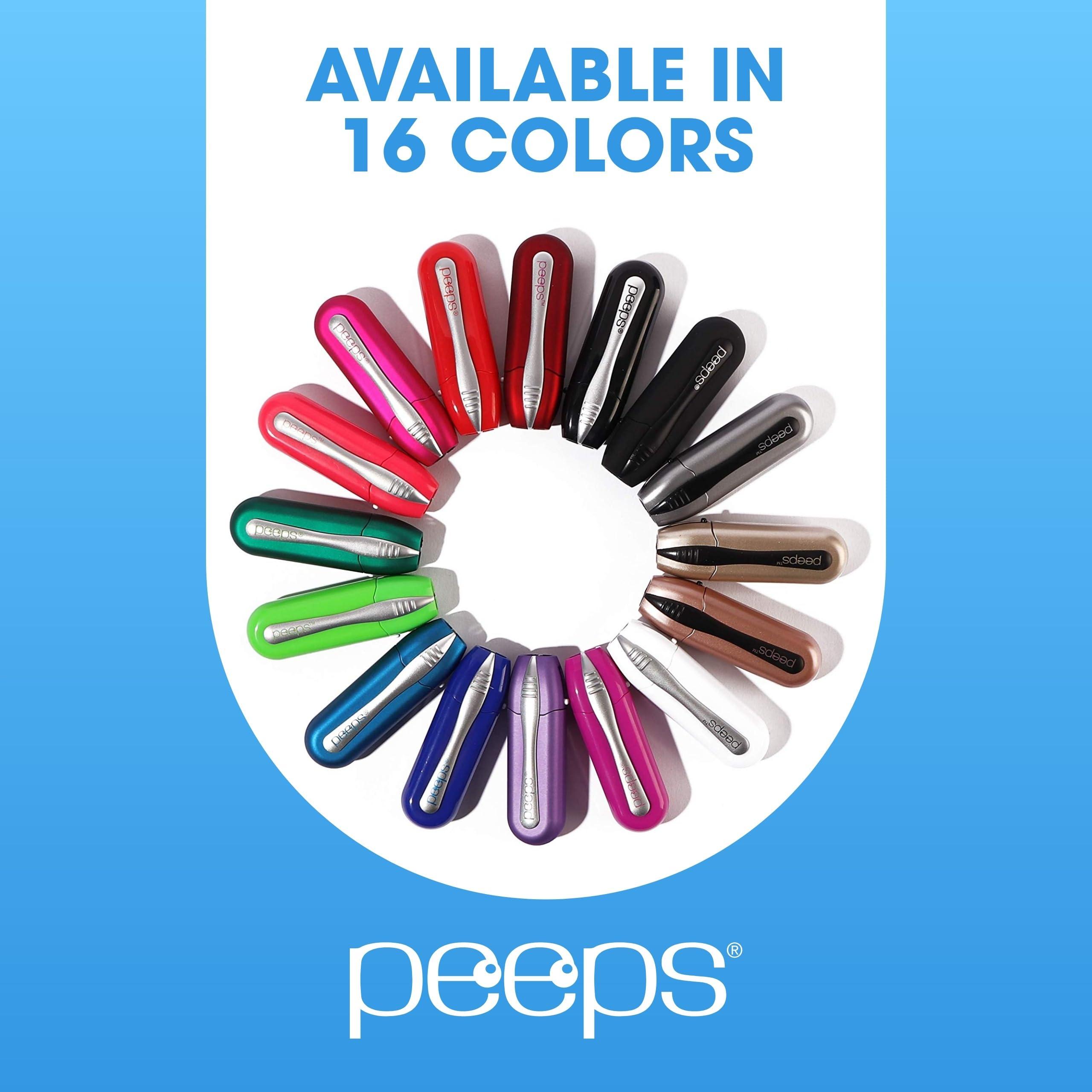 Peeps CarbonKlean Peeps Glasses Cleaner - for Eyeglasses, Reading Glasses, and More - Lens Cleaner with Carbon Microfiber Tech - Injected Green - 2 Count (Pack of 1)