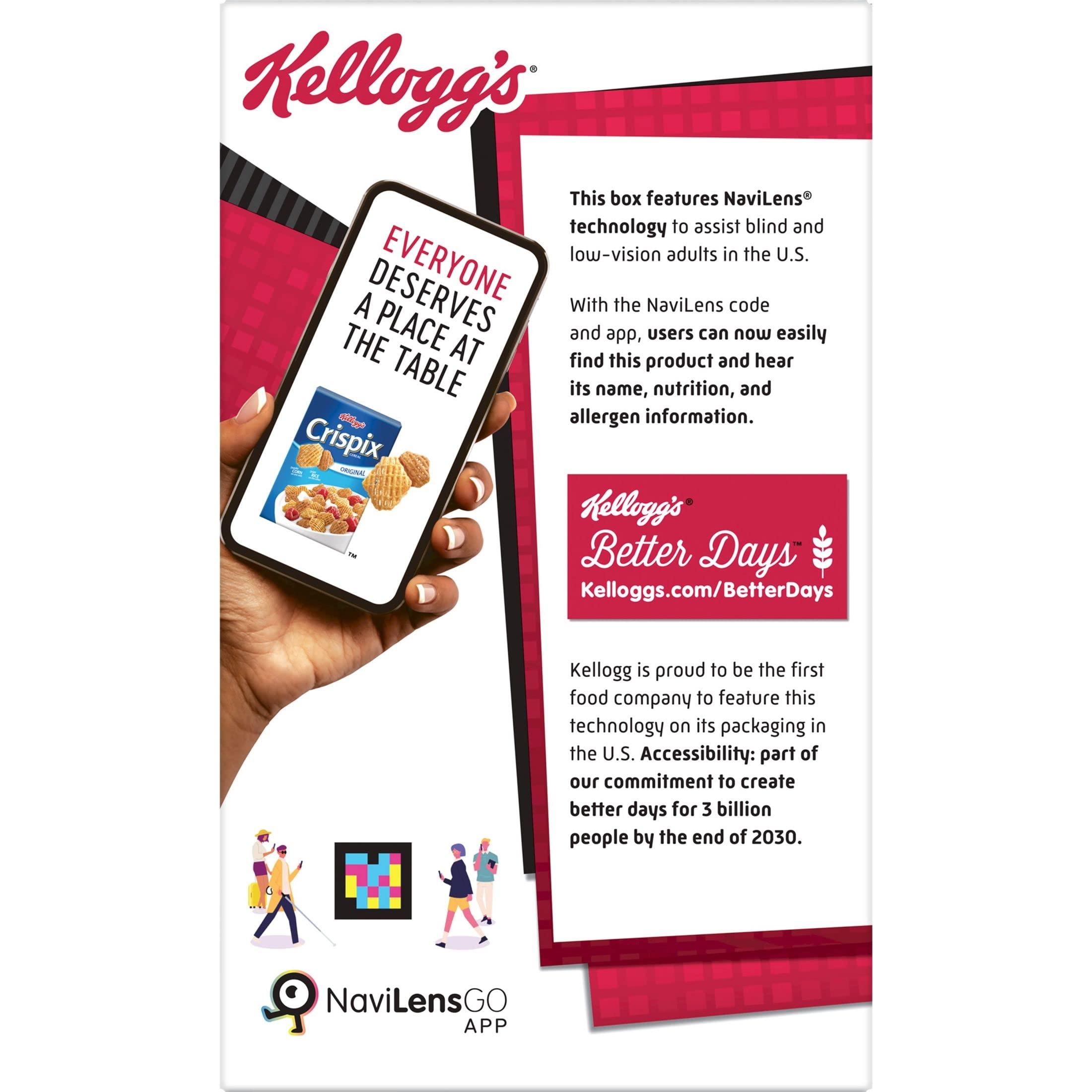 Crispix Kellogg\'s Crispix, Breakfast Cereal, Original, Family Size, 18oz Box