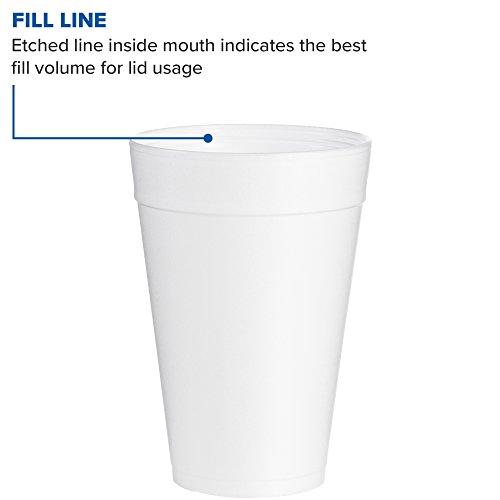 DART Dart 32TJ32 32 oz Foam Cup , White, 6.6\", 500 Count (Pack of 1)