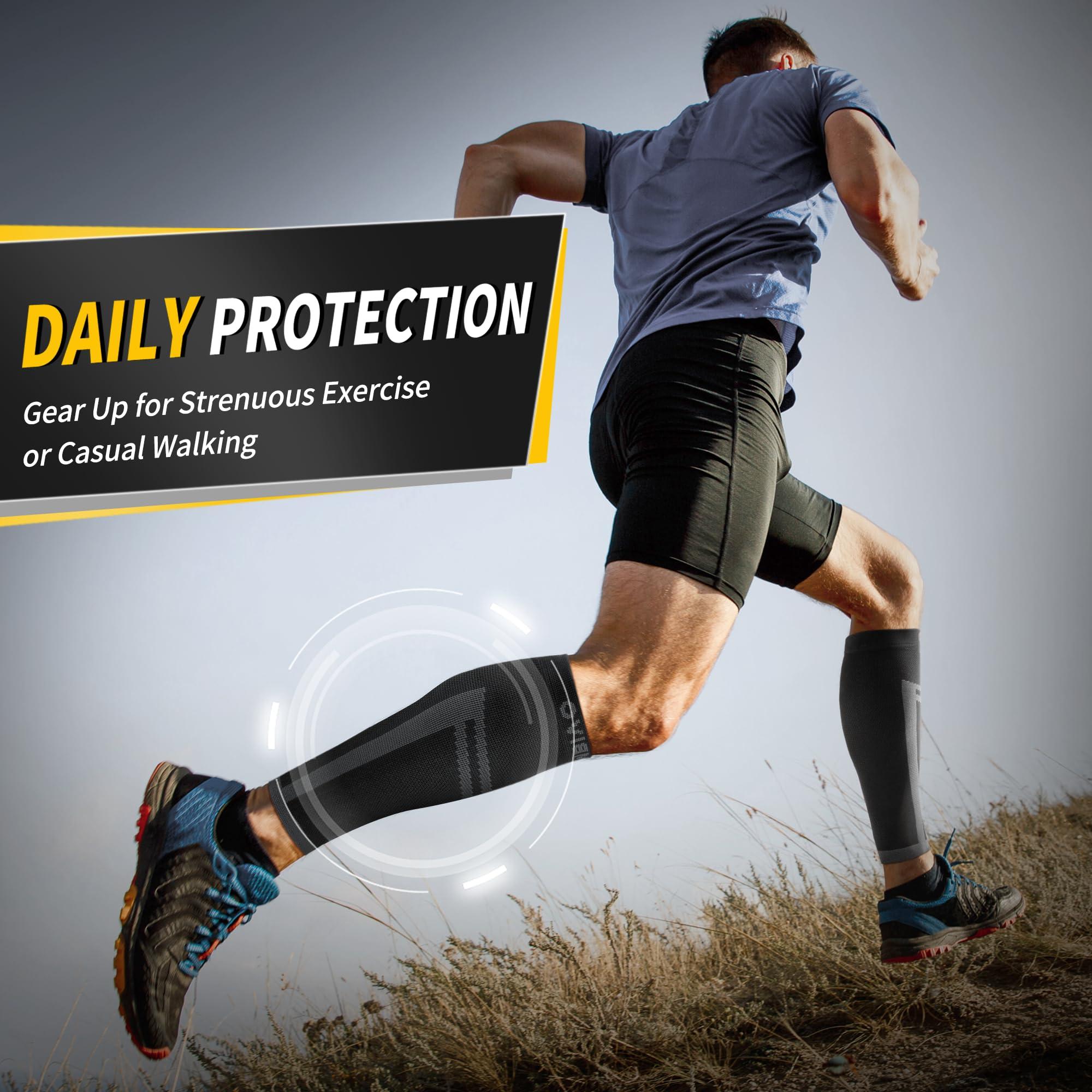 CAMBIVO CAMBIVO Calf Compression Sleeve Men & Women- Shin Splint Brace Support for Legs Pain Relief, Varicose Vein Treatment