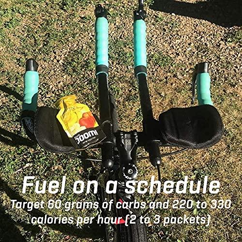 Carb Boom Boom Nutrition Carb Boom Energy Gels - Apple Cinnamon, Banana Peach, Raspberry, & Vanilla Orange Flavors (6 Each) - Natural Energy Gel for Cycling & Running - (Variety 24 Pack)