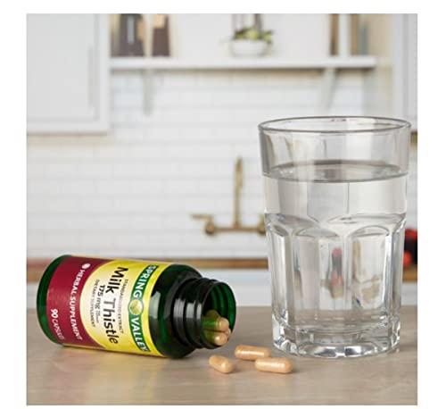 Spring Health Spring Health Valley Milk Thistle Twin Pack 175mg, 180 Count Total + Your Vitamin Guide