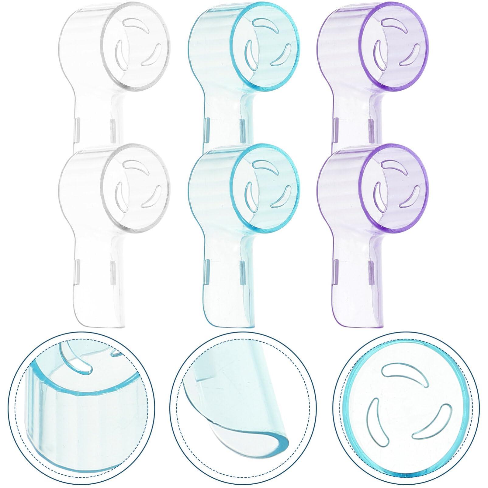 Healifty 6pcs Electric Toothbrush Head Cover Covers for Electric Toothbrush Travel Toothbrush Covering Covers Caps Electric Toothbrush Caps Toothbrush Caps for Travel Toothbrush Dust Caps