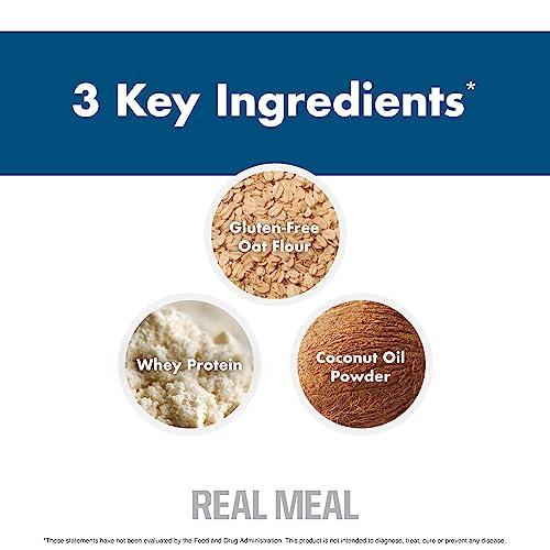 NutraOne Nutrition Real Meal by NutraOne - Perfect Meal Replacement Powder for Everyday Goals | Including Whey Protein, Coconut Oil, and Gluten-Free Oats* (Blueberry 2.6 lbs.)