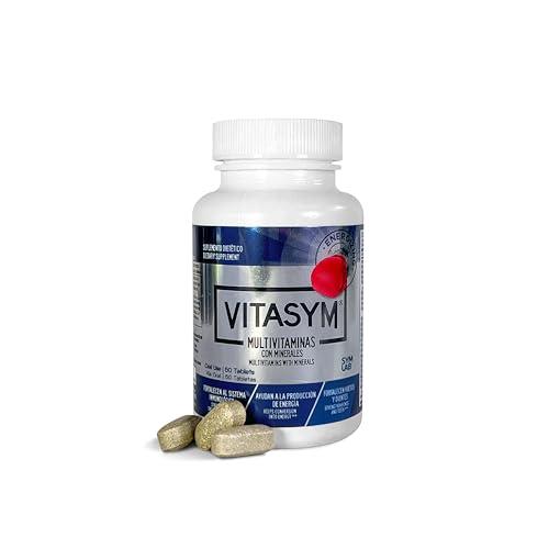 VITASYM VITASYM, multivitamin, Vitamin A, Vitamin C, Vitamin D, Vitamin E, Vitamin B12, Vitamin B6, Calcium, zinc, Phosphorus, Potassium, Iron, Minerals, biotin, thiamine, Magnesium, Chromium, riboflavin.