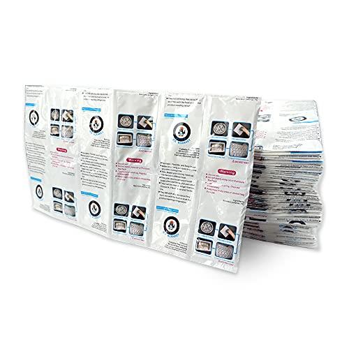 WORLD-BIO Shipping Cold Pack Ice Pack Sheets for Coolers Reusable, Dry Ice Packs Freezer Packs for Shipping Food, Flexible Ice Blankets Frozen Gel Packs Keep Food Fresh Beverage Cold, 13.3"x6.5"/Sheet 50 Sheets